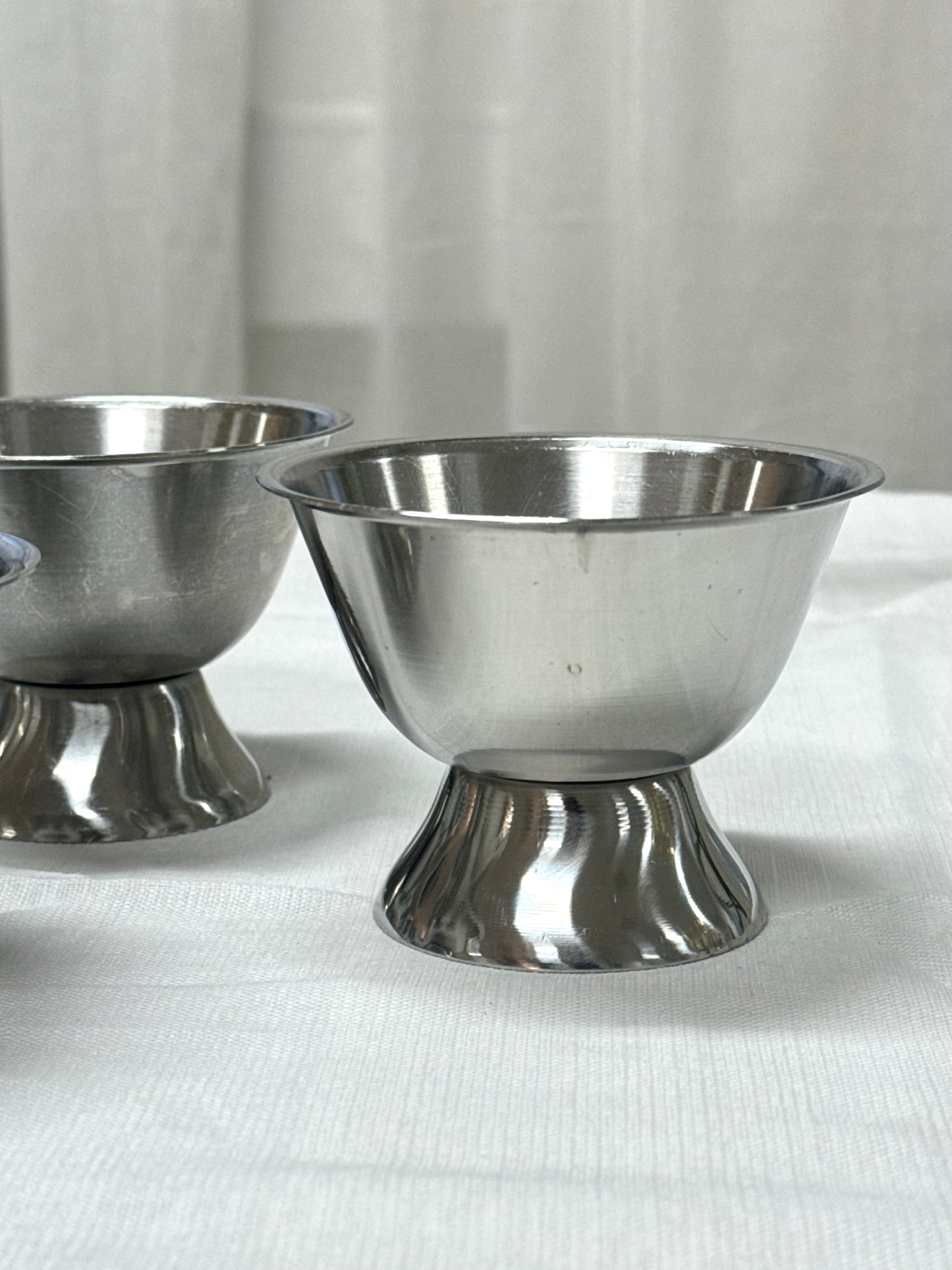 Dessert coupes, steel