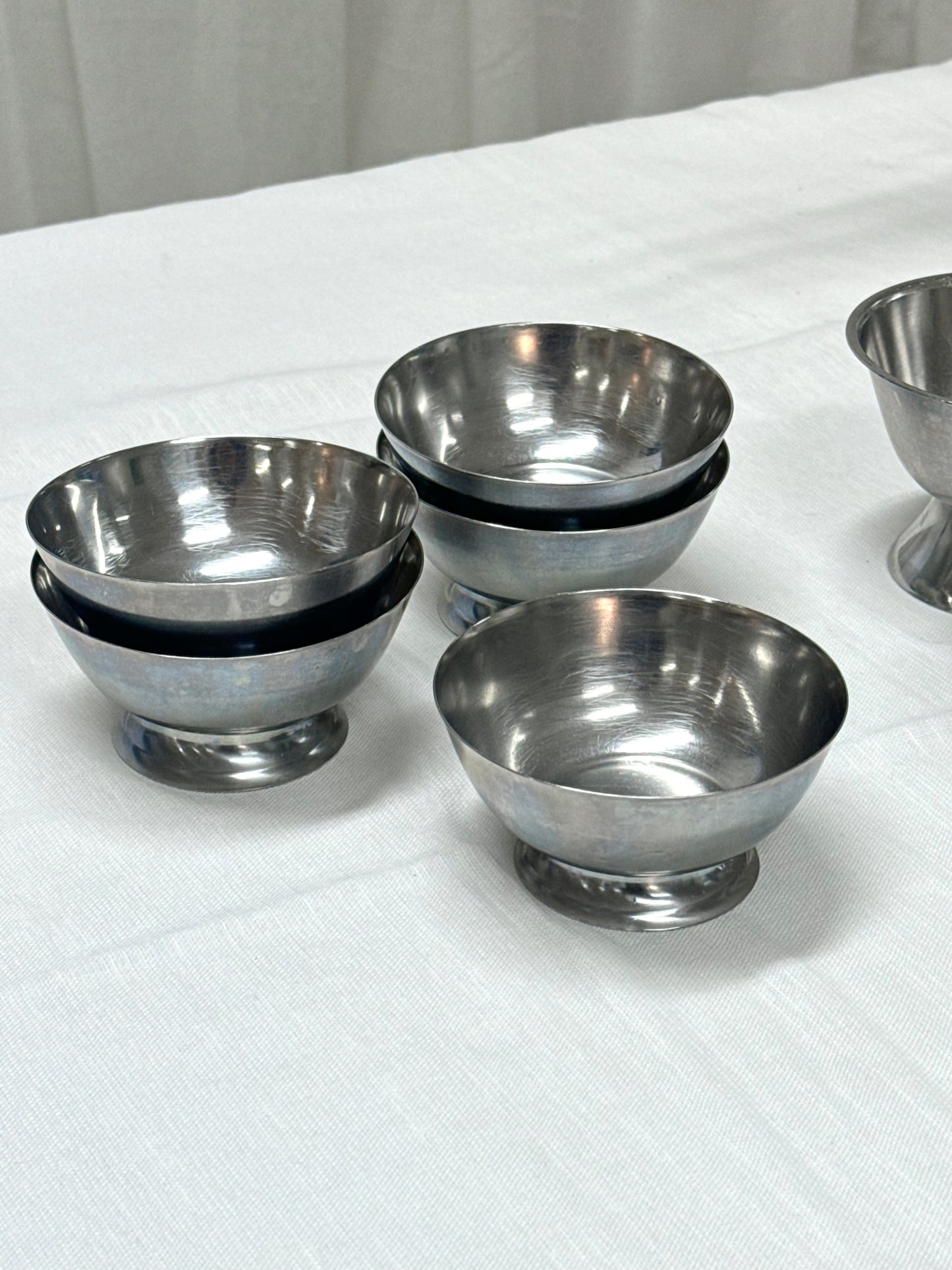 Dessert coupes, steel