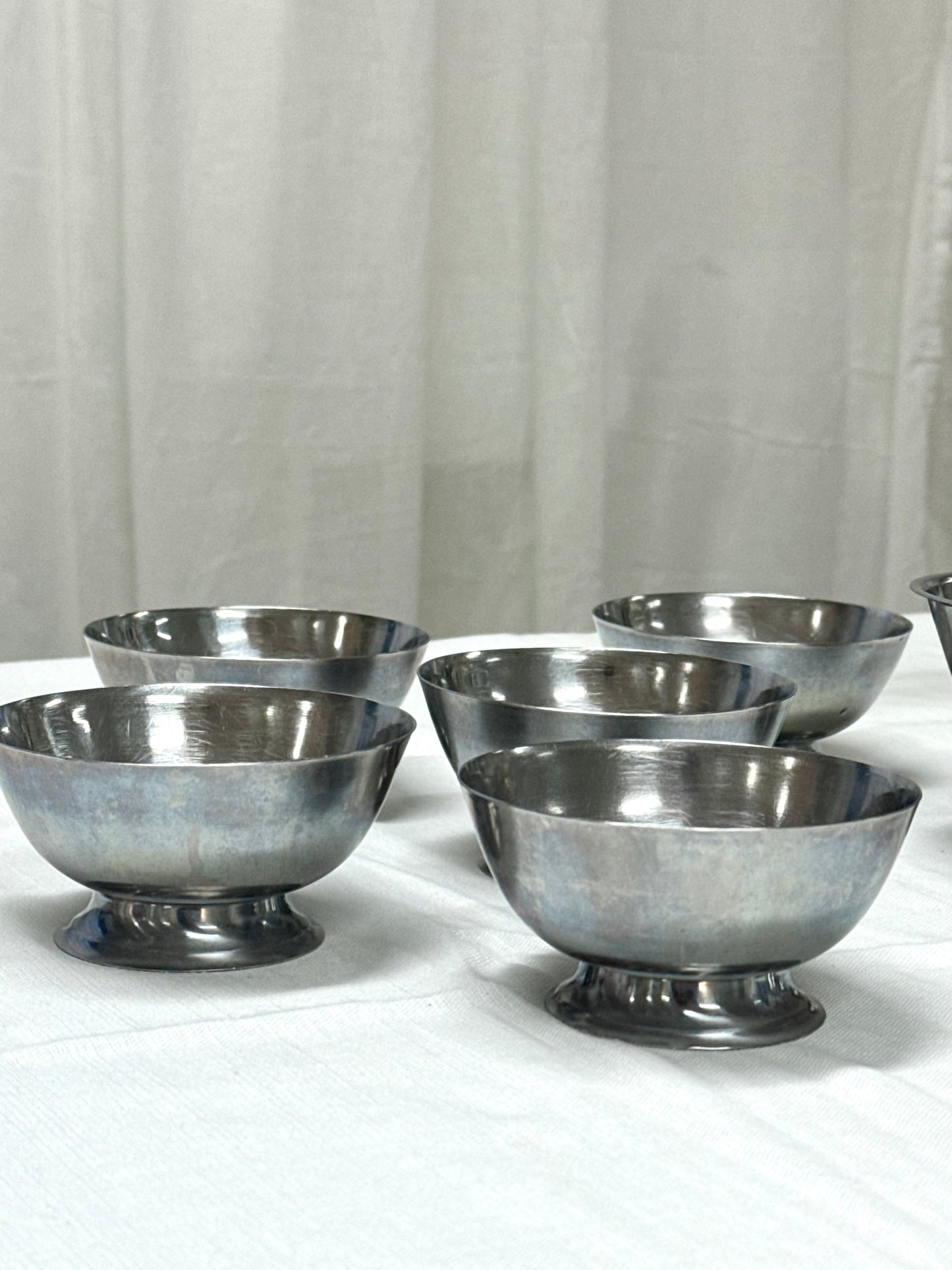 Dessert coupes, steel