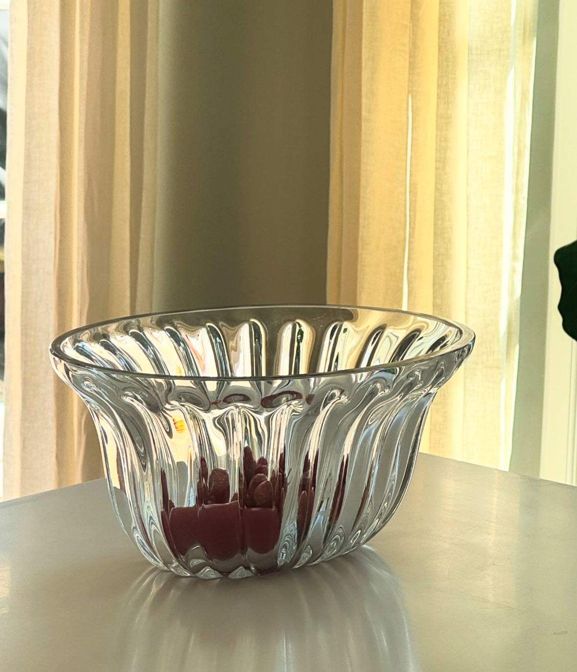 Big glass bowl