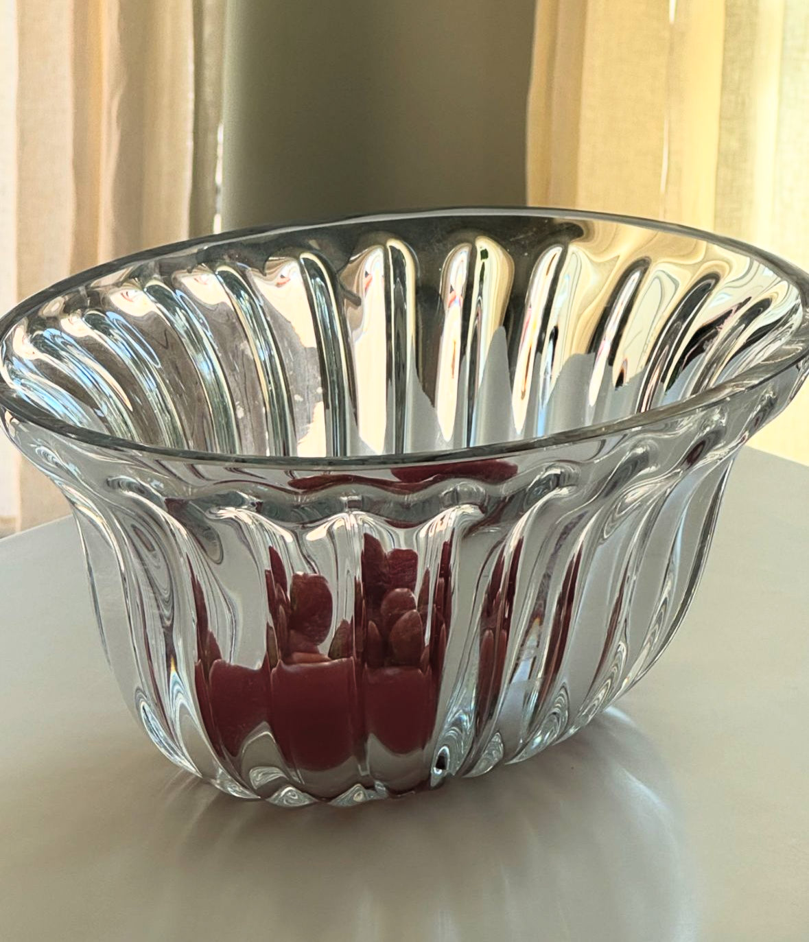 Big glass bowl