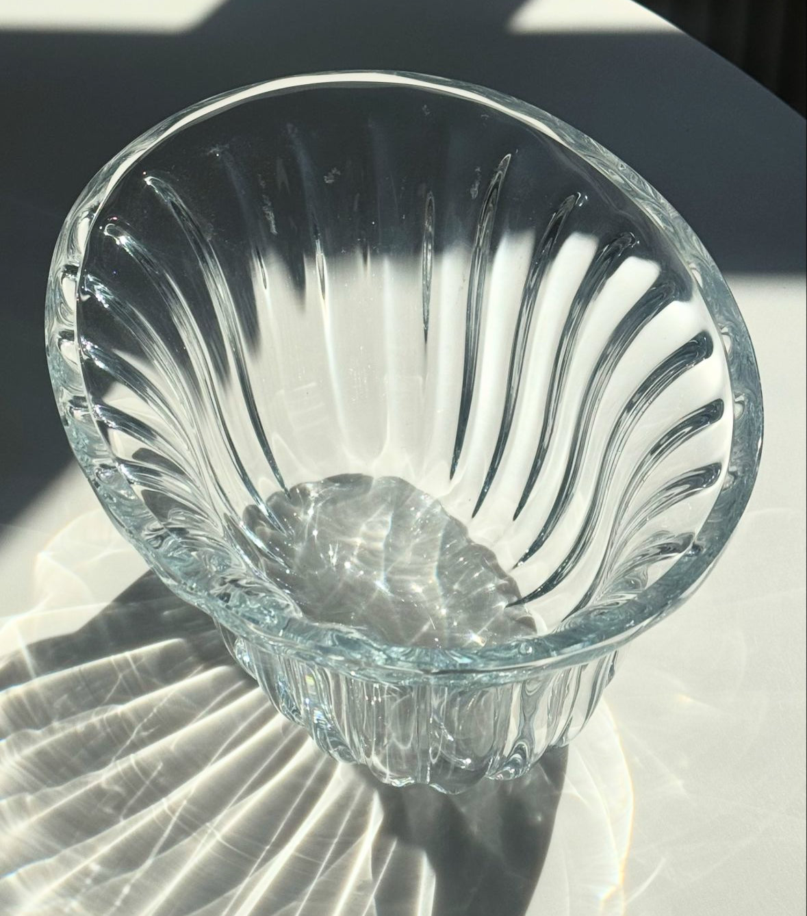 Big glass bowl