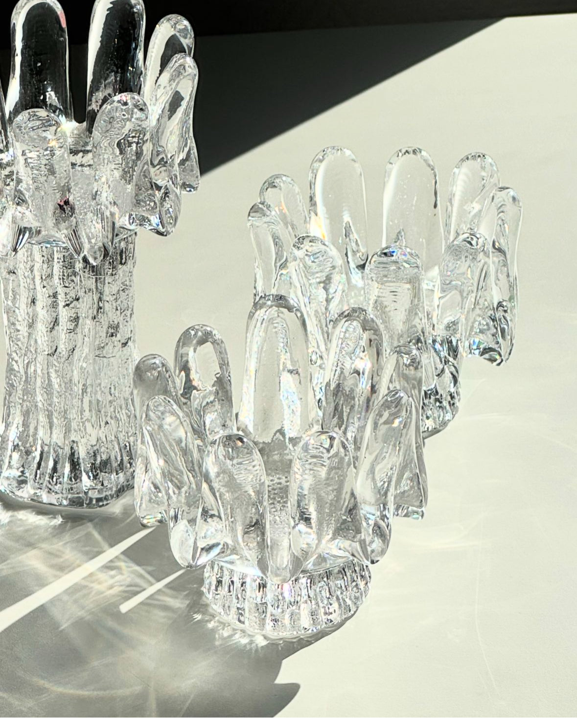 Kosta Boda sunflower candleholder