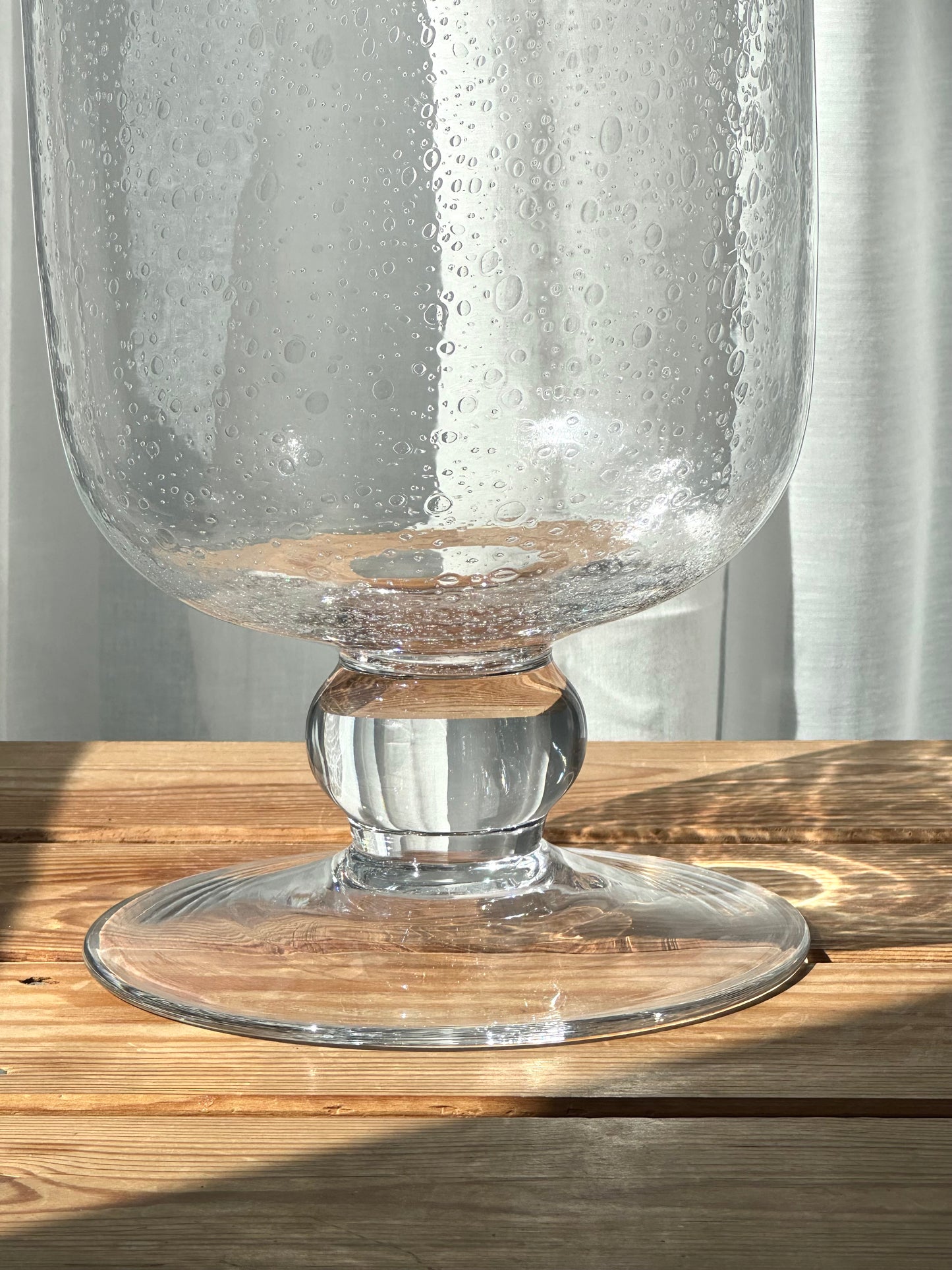 Bubble glass vase