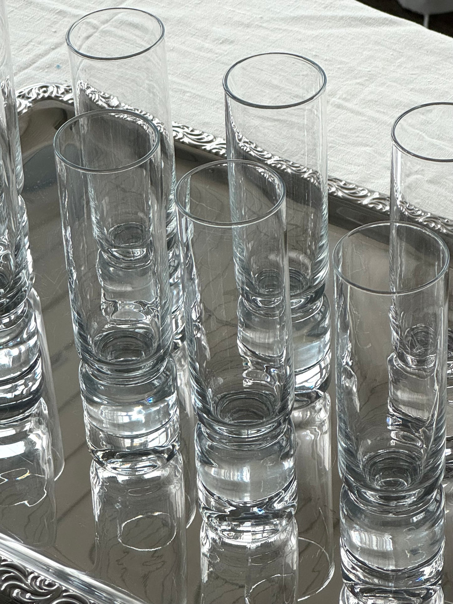 Tall chunky glasses