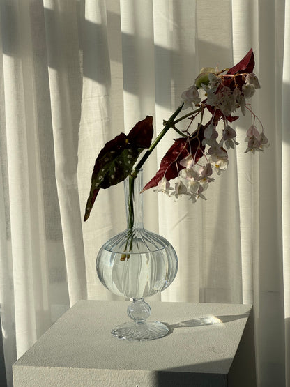 Swirling blue vase