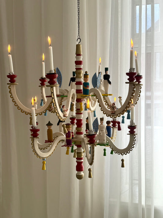 Antique Erzgebirge chandelier