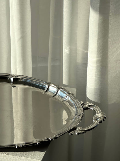 Oval inox tray