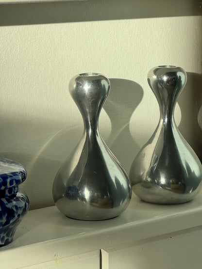 Aluminium candleholders