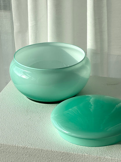 Murano bonbonniere and bowl