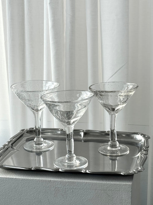 Handmade cocktail glasses