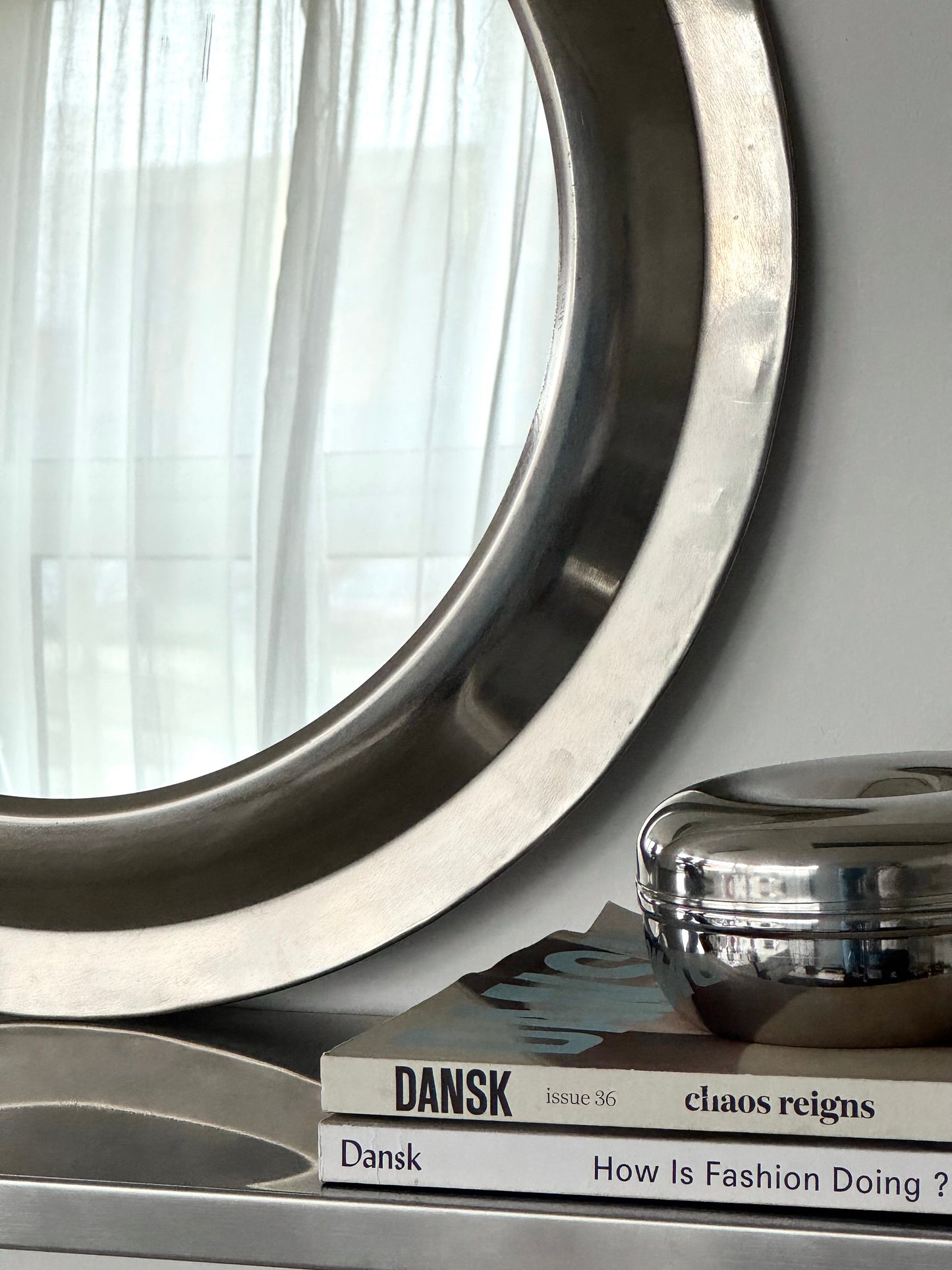 Vintage Steel mirror