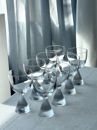 Cone stem glasses