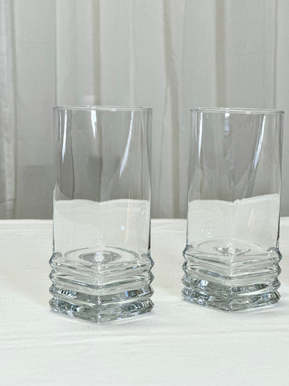 Detailed highball glasses