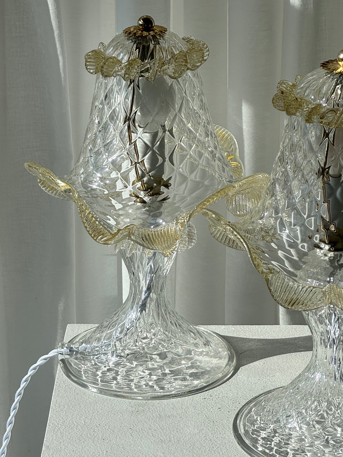 Vintage Murano table lamps
