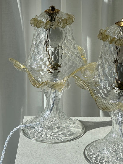 Vintage Murano table lamps