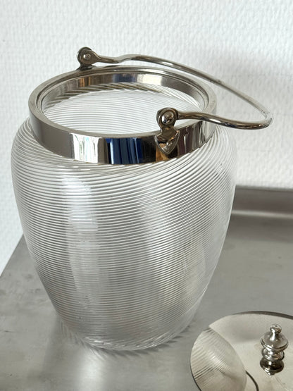 Antique glass jar
