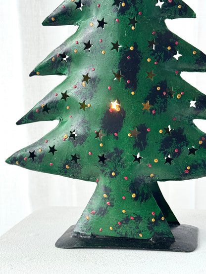Christmas tree candle holder