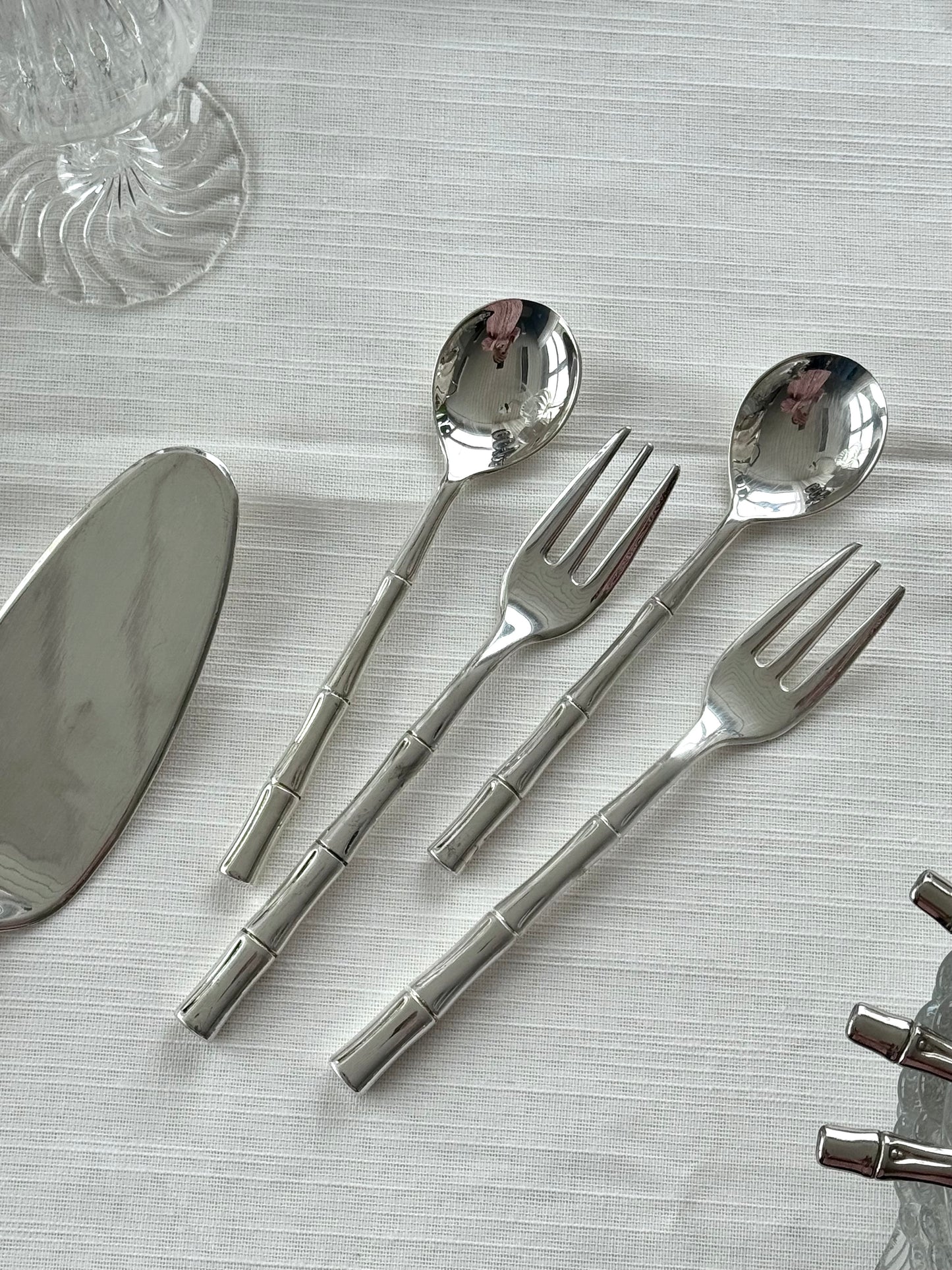 Silver plated flatware