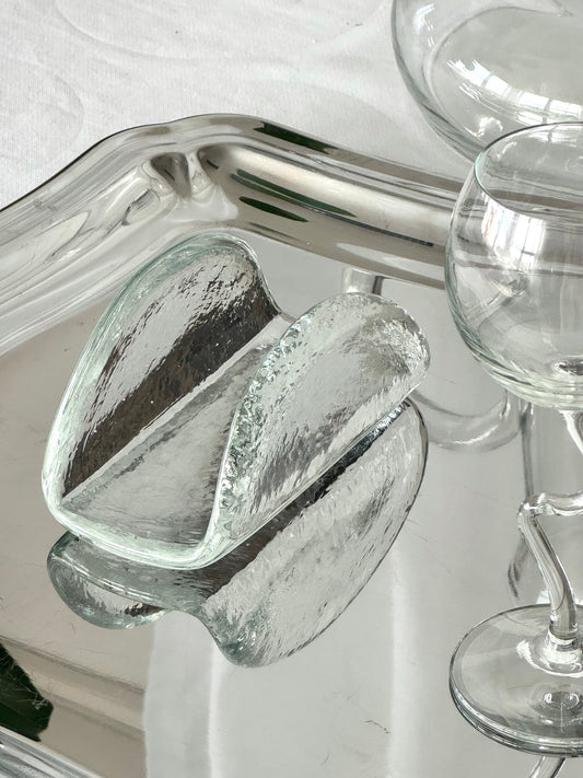 Glass napkin holder