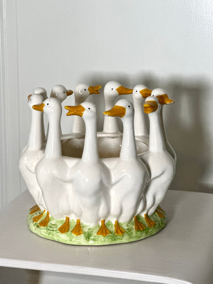 Ceramic ring of geese