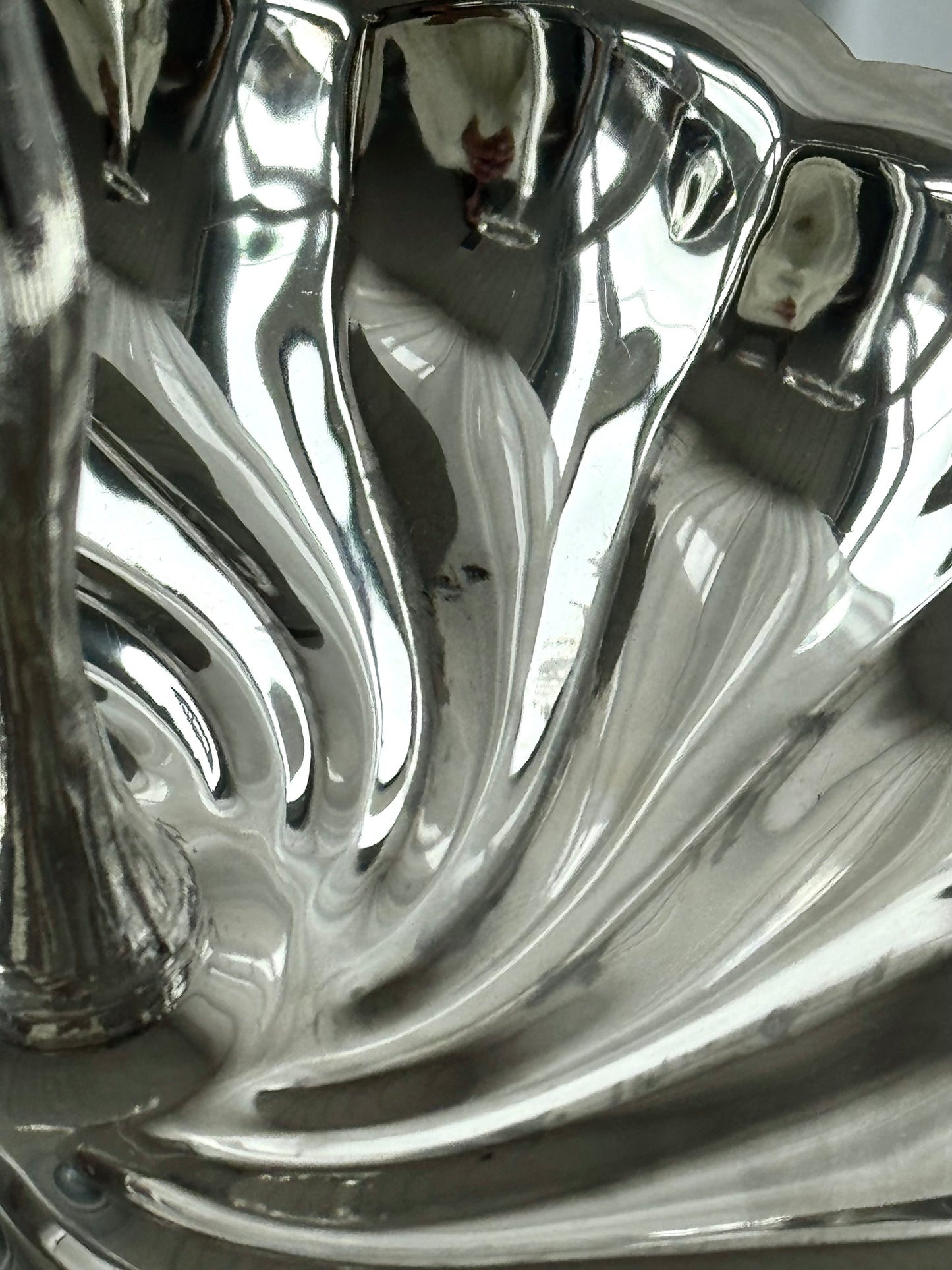 Silver plated etagere