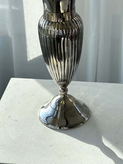 Silver plated vase
