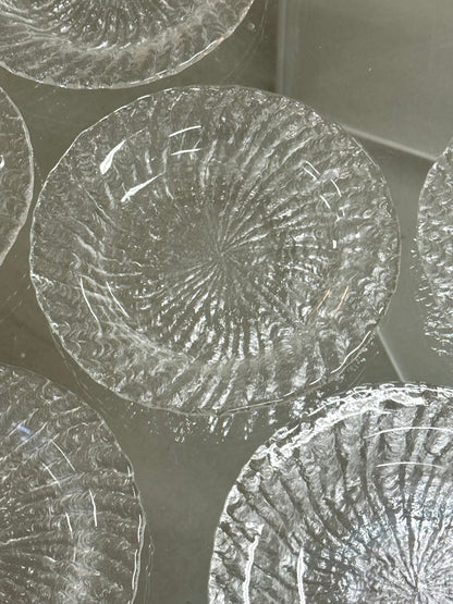 Glass cake plate