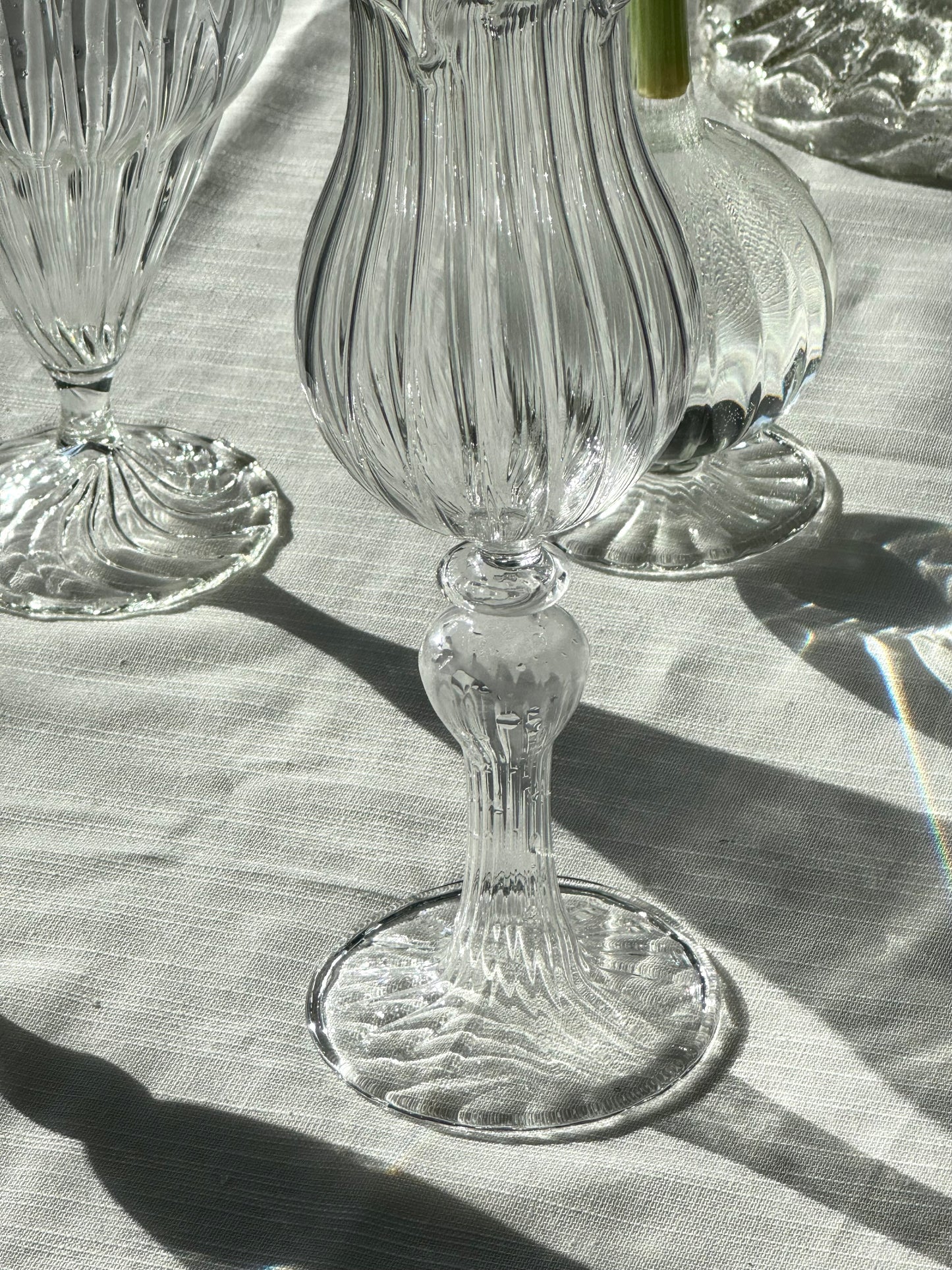 Tall Murano glass vase