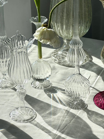 Tall Murano glass vase