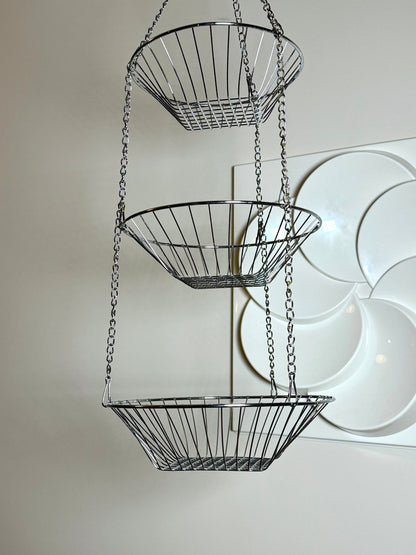 Chrome fruit basket