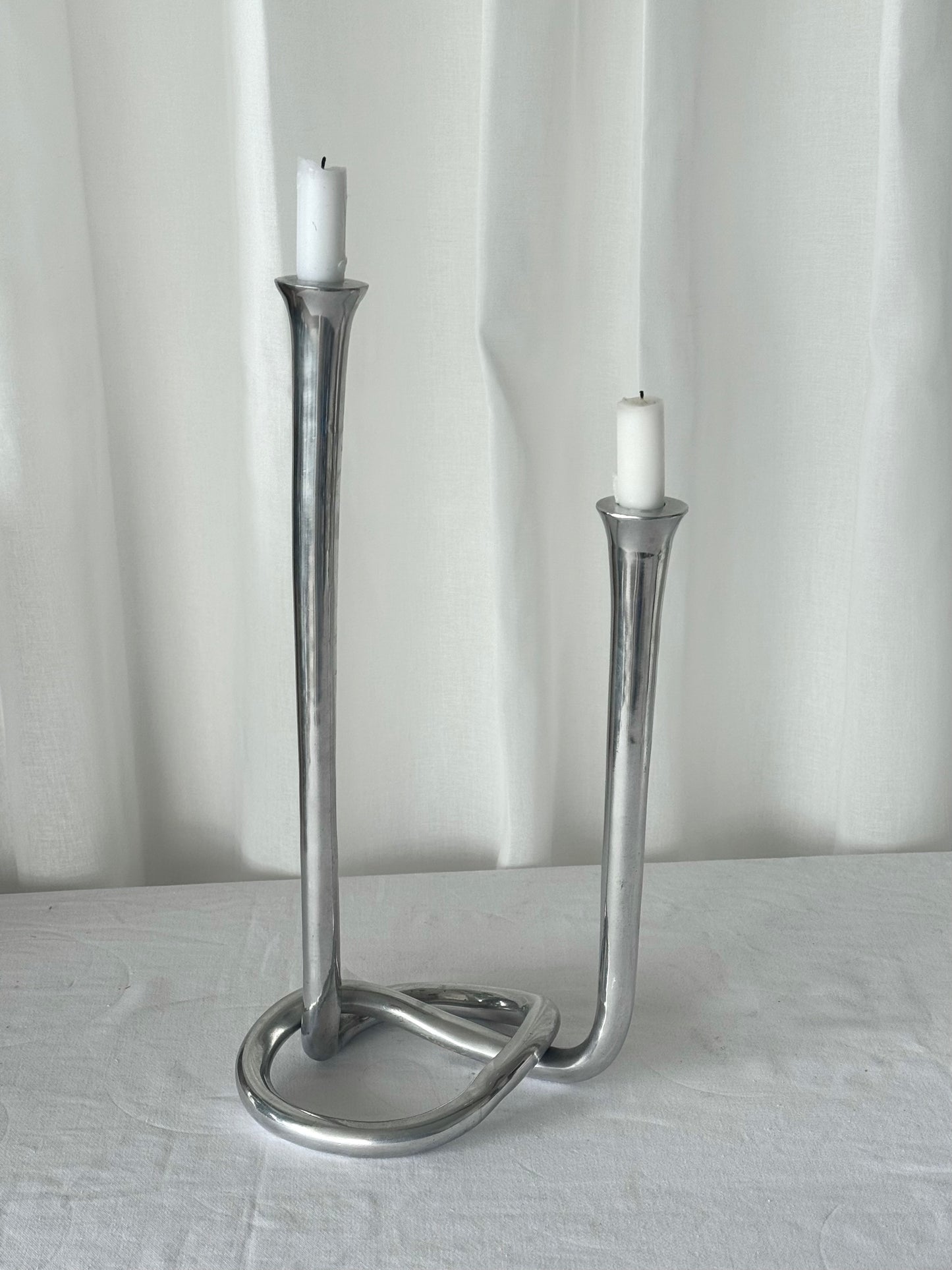 Aluminium candleholder
