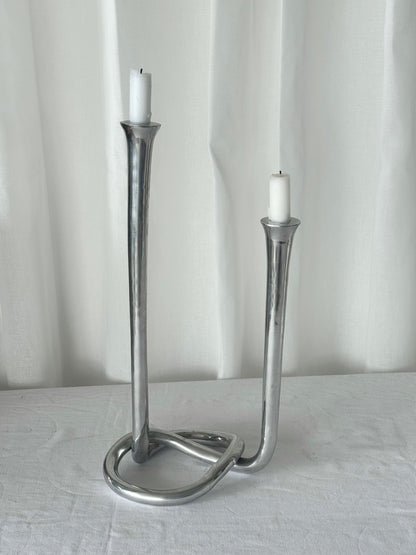 Aluminium candleholder