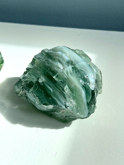 Raw glass decor