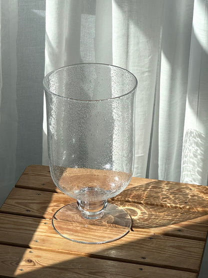 Bubble glass vase
