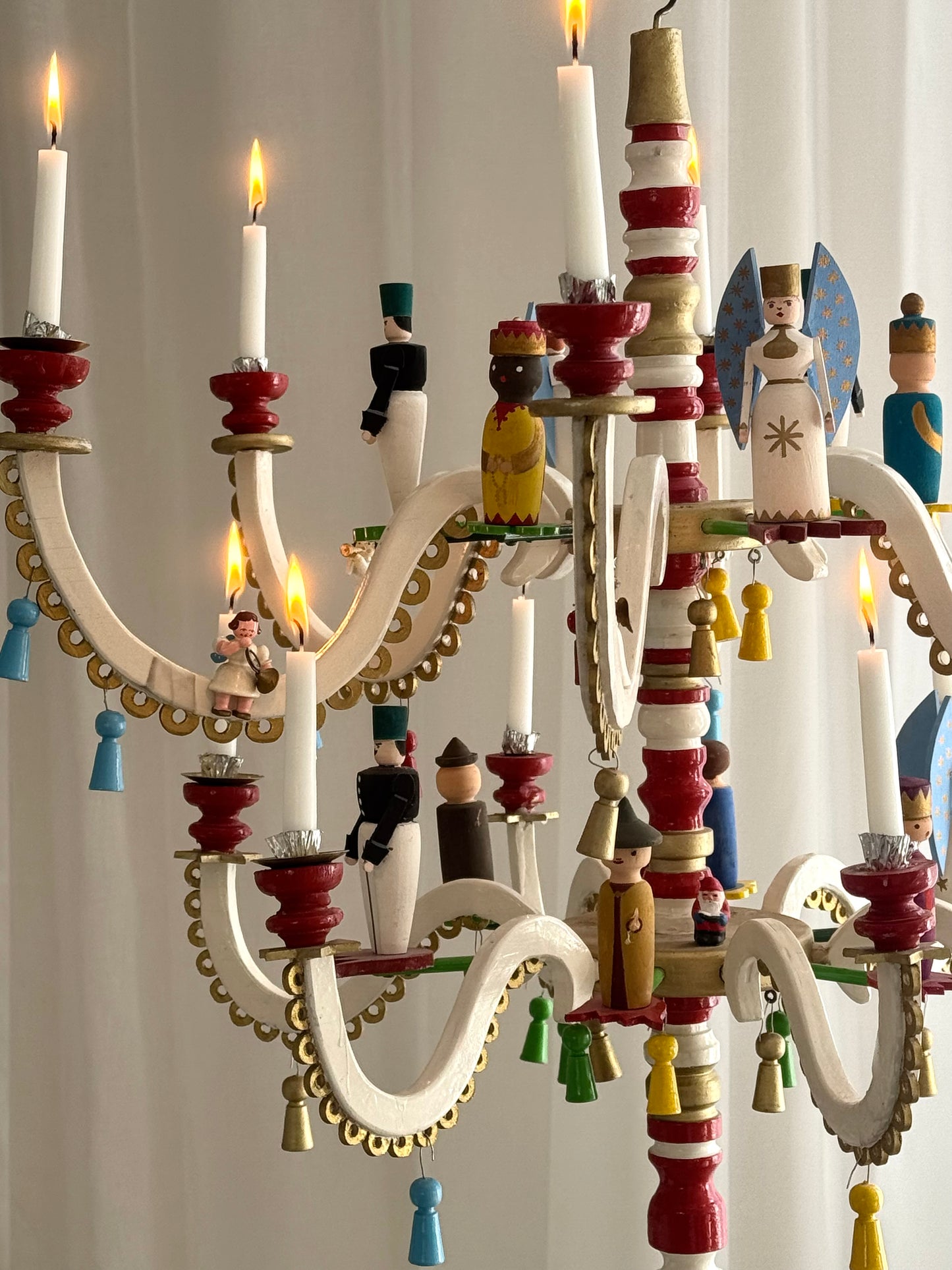 Antique Erzgebirge chandelier