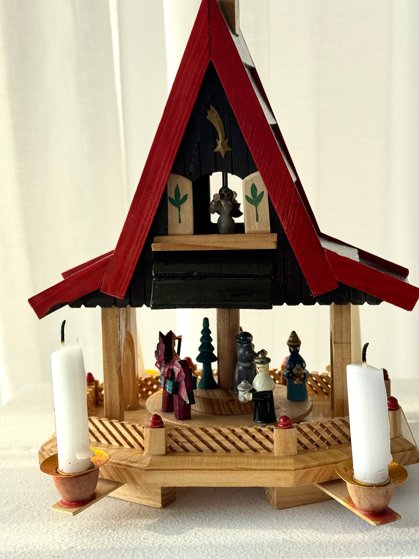 Wooden pyramid house