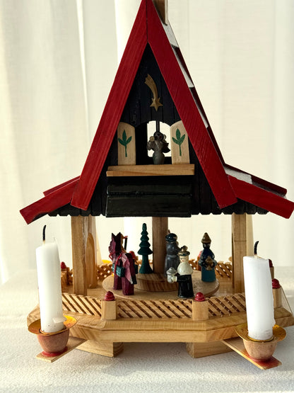 Wooden pyramid house