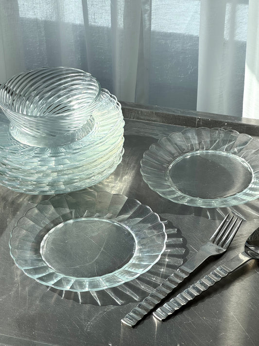 French glass plates