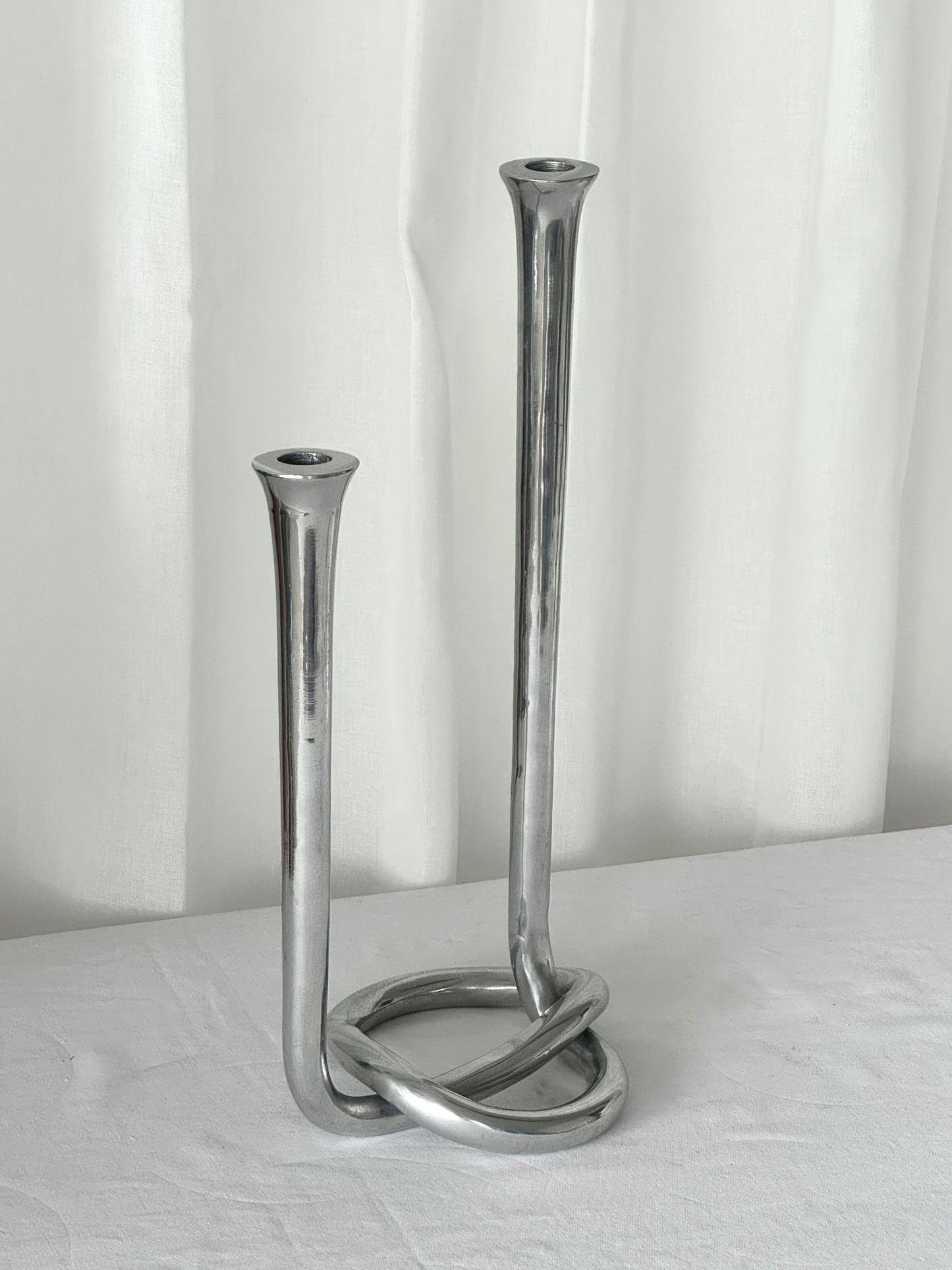 Aluminium candleholder