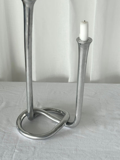 Aluminium candleholder