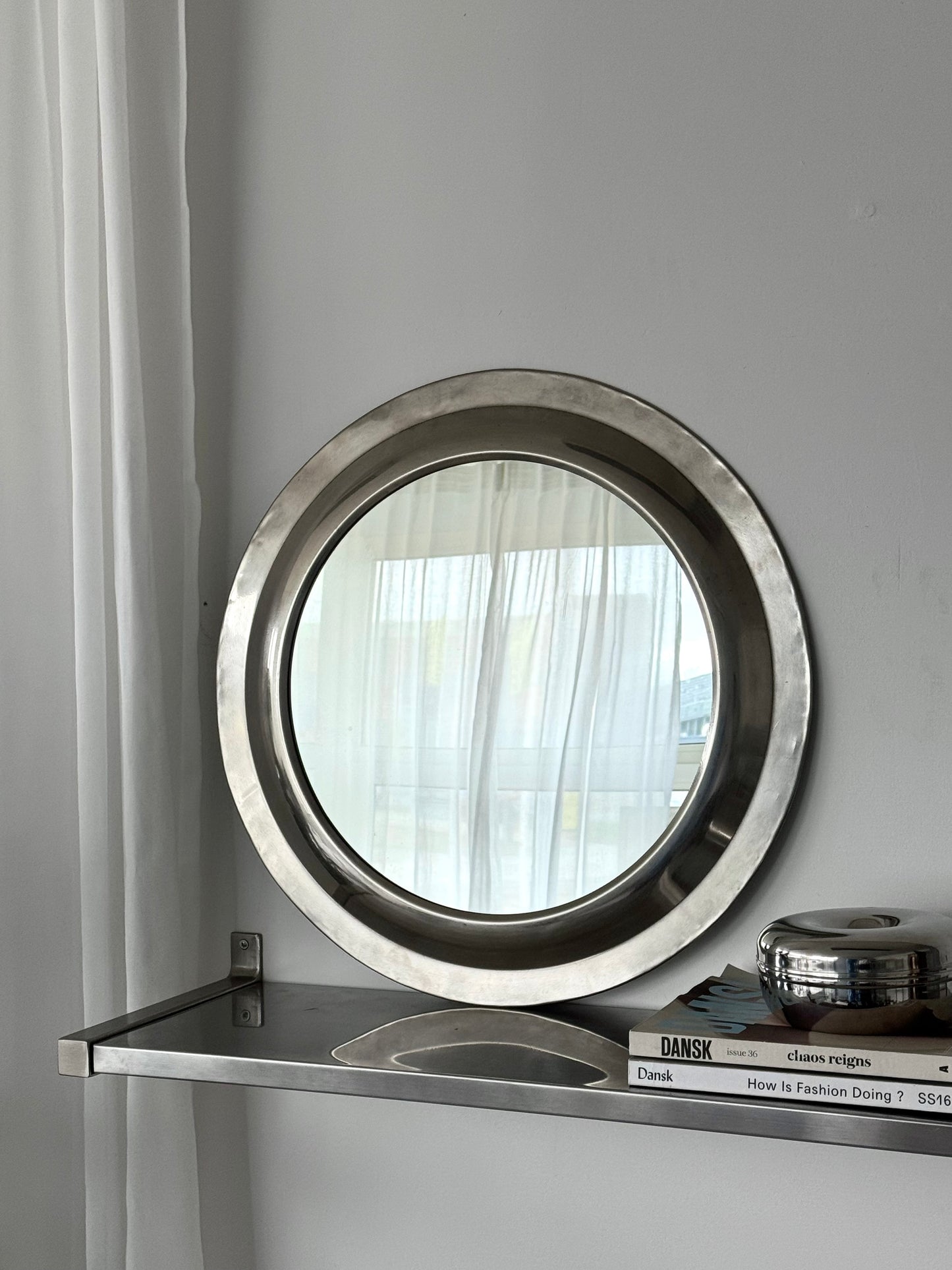Vintage Steel mirror