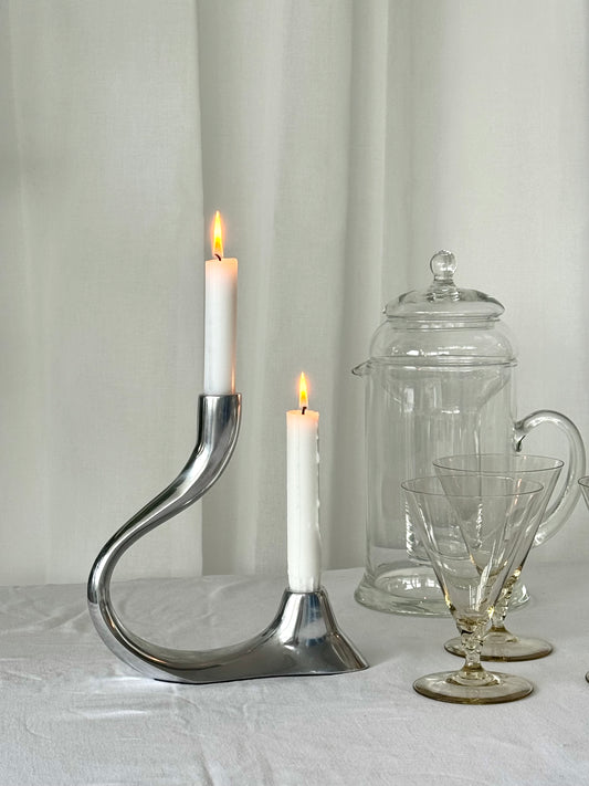 Aluminium candleholder
