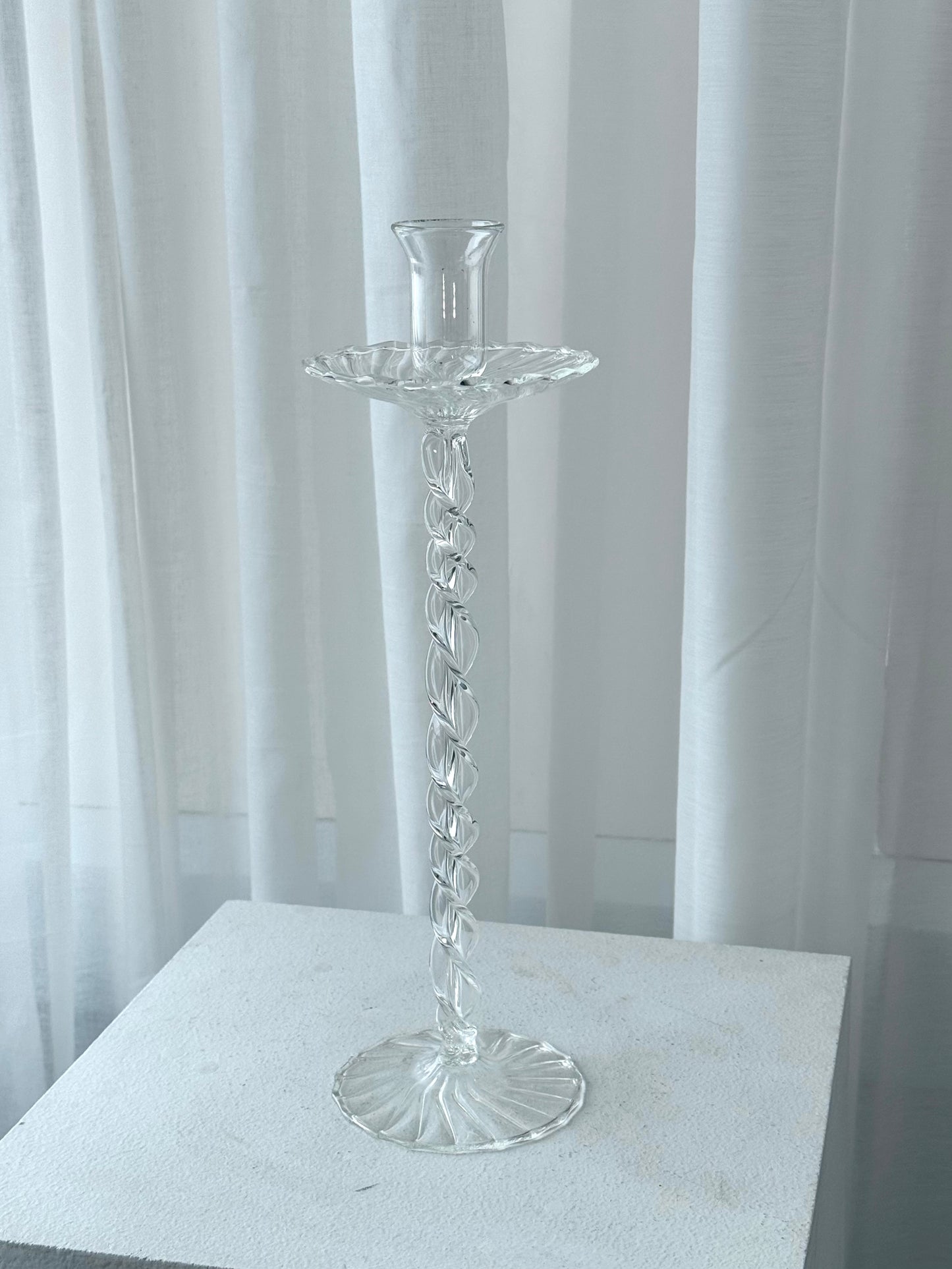 Tall murano candleholder