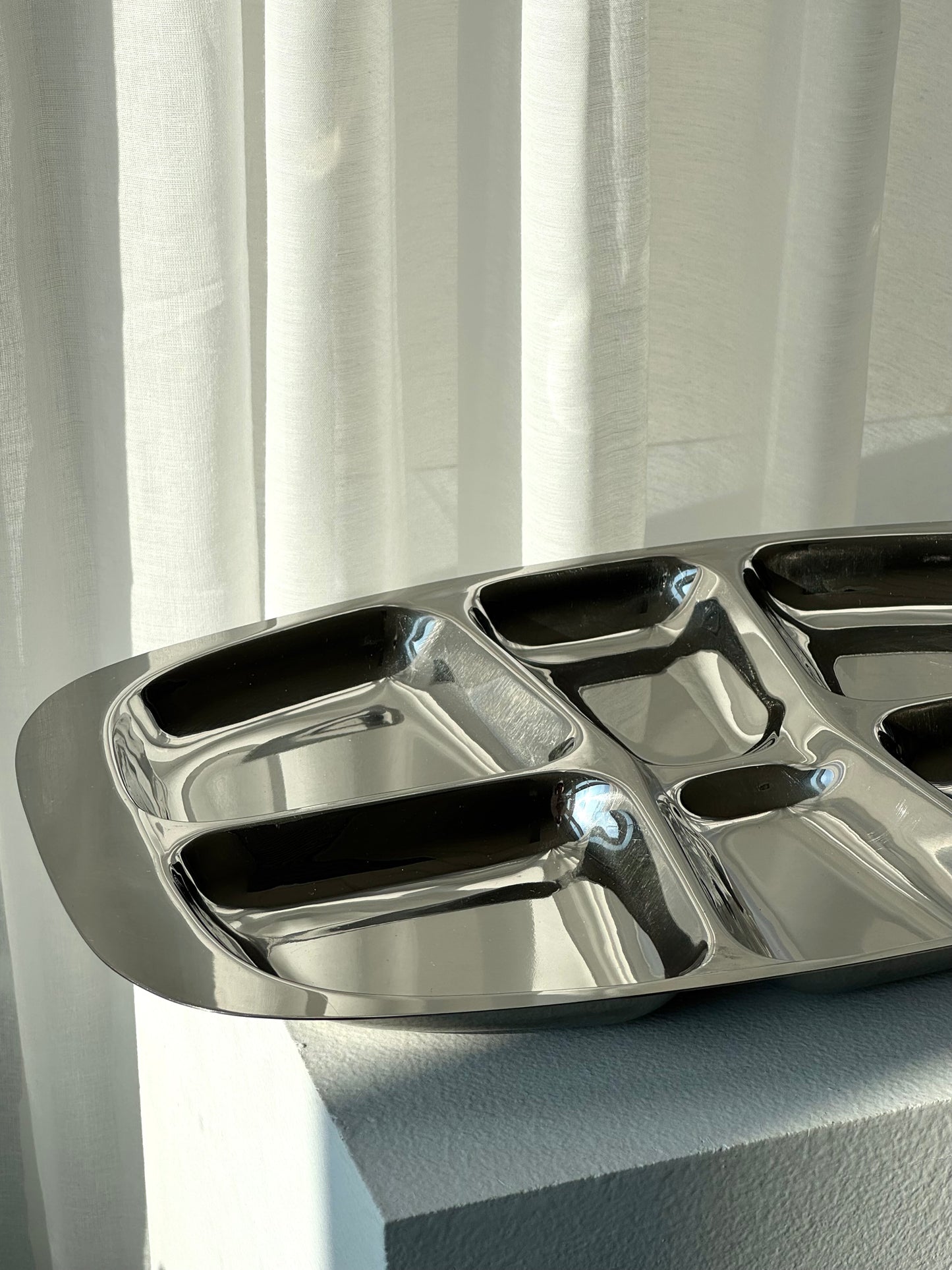 Divided Inox dish