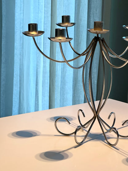 Chrome candelabra