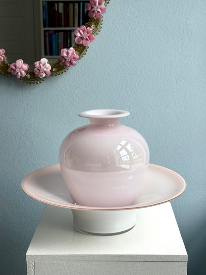 Murano vase and bowl
