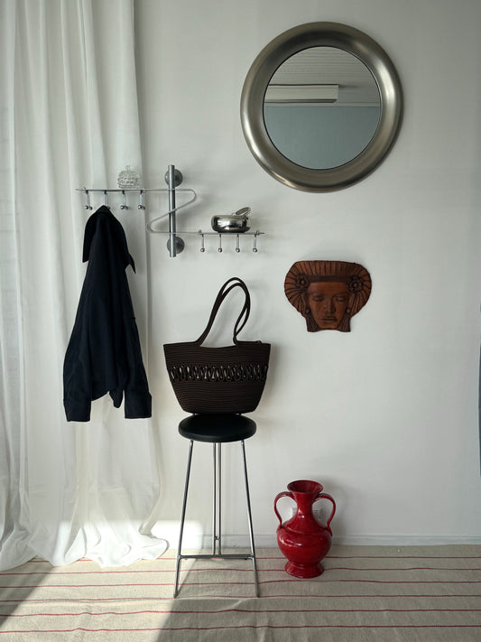 Chrome coat rack