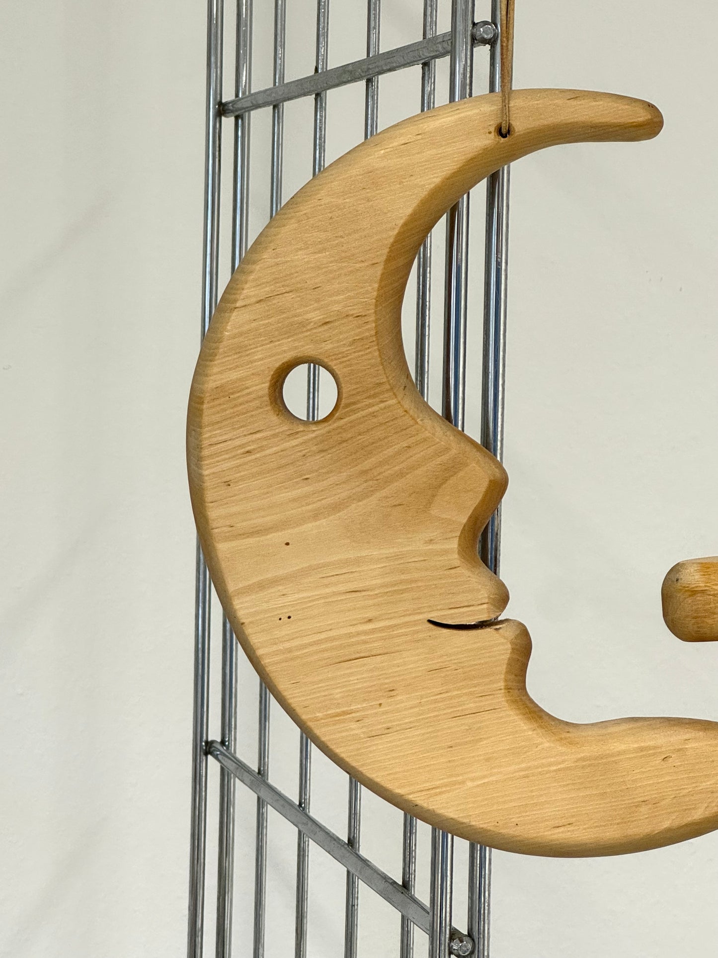 Wooden Moon Candleholder