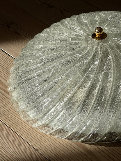 Swirling Murano glass lamp